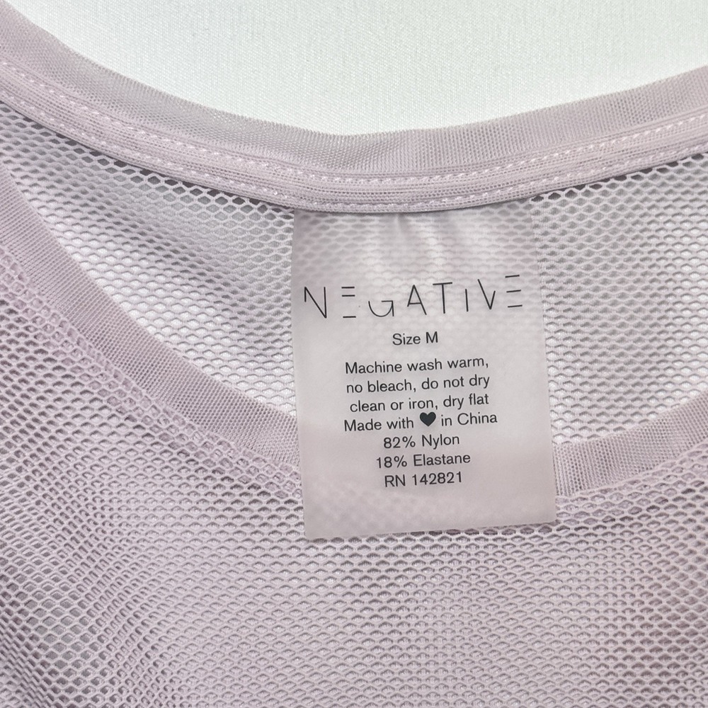 Negative Underwear Sheer Mesh Long Sleeve Layering Top M Fete Rave Fairy Indie - Picture 4 of 6